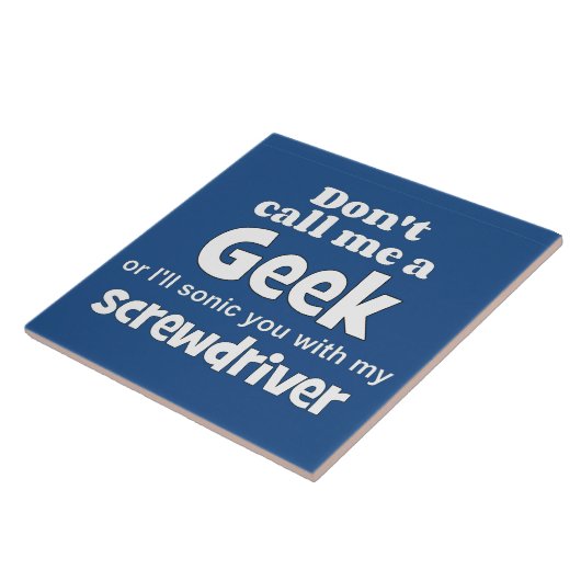 Geek schroevendraaier wf tegeltje (Zijkant)