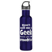Geek schroevendraaier wf waterfles (Voorkant)
