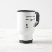 Geek sinds zijn geboorte. Linux-gebruiker sinds 19 Reisbeker (Voorkant rechts)