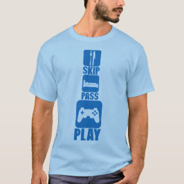geek skip pass play many Games 2 T-shirt