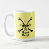 Geek Skull met gepersonaliseerde bril Koffiemok (Links)