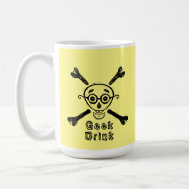 Geek Skull met gepersonaliseerde bril Koffiemok