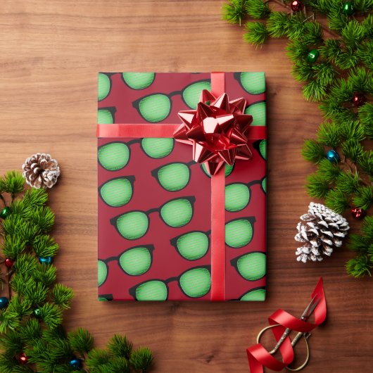 Geek Specs: Bril met Binaire Code Patroon Grappig Cadeaupapier (Feestdagen Geschenken)