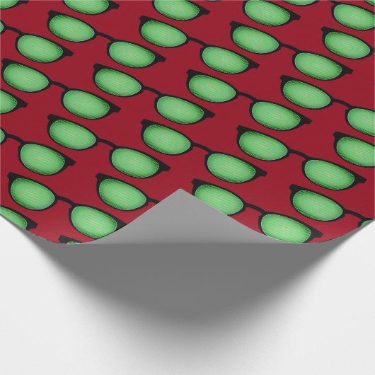 Geek Specs: Bril met Binaire Code Patroon Grappig Cadeaupapier (Hoek)