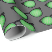 Geek Specs: Bril met Binaire Code Patroon Grappig Cadeaupapier (Rol Hoek)