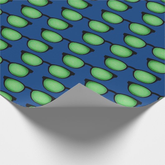 Geek Specs: Bril met Binaire Code Patroon Grappig Cadeaupapier (Hoek)