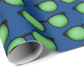 Geek Specs: Bril met Binaire Code Patroon Grappig Cadeaupapier (Rol Hoek)