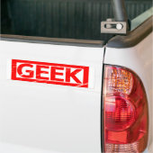 Geek Stamp Bumpersticker (Op Truck)