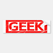 Geek Stamp Bumpersticker (Voorkant)