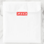 Geek Stamp Ronde Sticker (Tas)