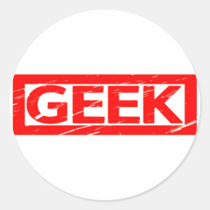 Geek Stamp Ronde Sticker