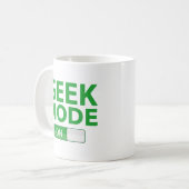 Geek-stand op koffie-Mok Koffiemok (Voorkant links)