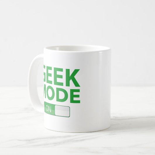 Geek-stand op koffie-Mok Koffiemok (Voorkant links)