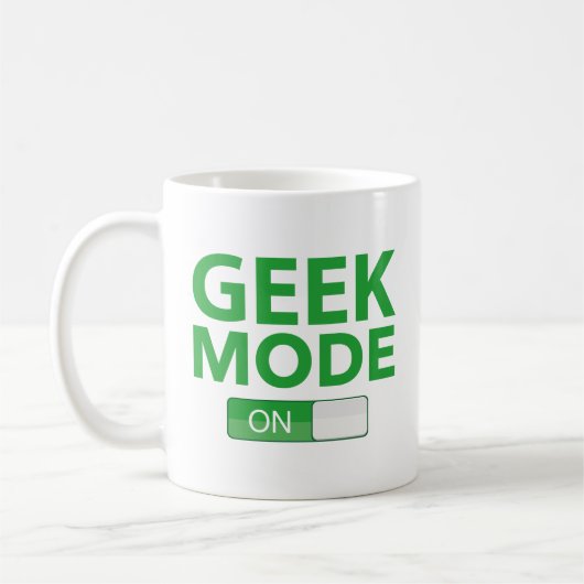 Geek-stand op koffie-Mok Koffiemok (Links)