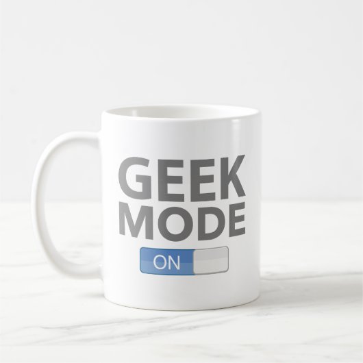 Geek-stand op koffie-Mok Koffiemok (Links)