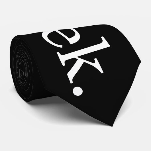 Geek Stropdas (zwart) (Opgerold)