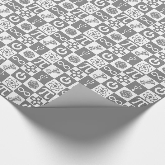 Geek Symbolen Cadeaupapier (Hoek)