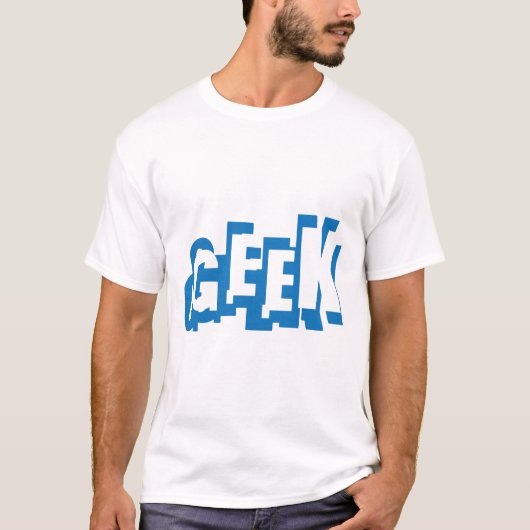 geek Tekst T-shirt (Voorkant)