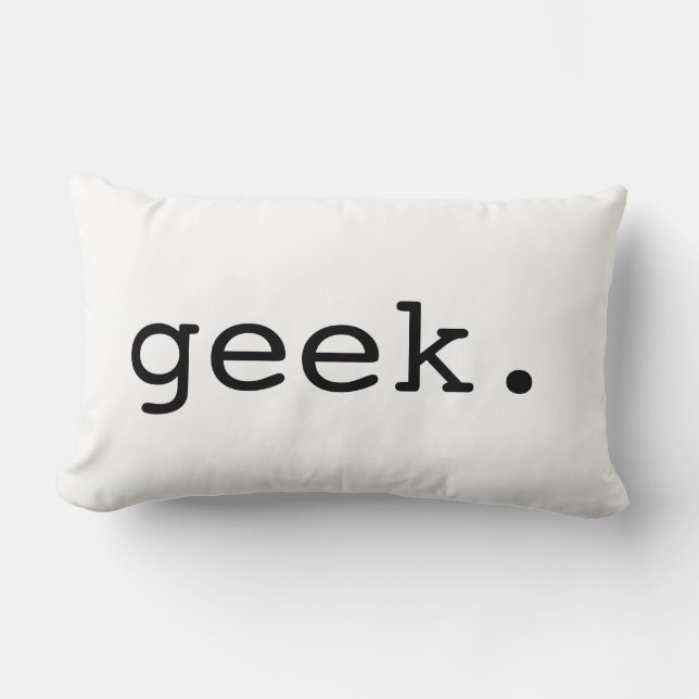 Geek Typography Sierkussen Kussen (Voorkant)