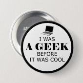 Geek voor het koud was Button (Voorkant /achterkant)