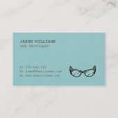 Geek voor Huur, Mobiel Visitekaartje van de Ontwik (Achterkant)