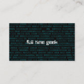 Geek Web Developer Computer Science Visitekaartje (Voorkant)