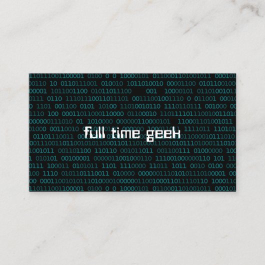 Geek Web Developer Computer Science Visitekaartje (Voorkant)