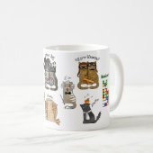 Geek wetenschapskatten. Uitvindingen. Fysica, chem Koffiemok (Voorkant rechts)