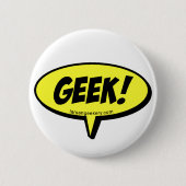 Geek Word Balloon Button (Voorkant)