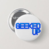 GEEKED blauwe jerkin-eikels en meisjes op Ronde Button 5,7 Cm (Voorkant /achterkant)