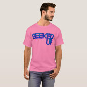GEEKED blauwe jerkin-eikels en meisjes op T-shirt (Voorkant volledig)
