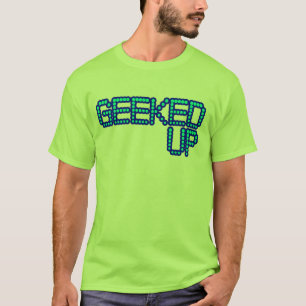 GEEKED blauwe jerkin-eikels en meisjes op T-shirt