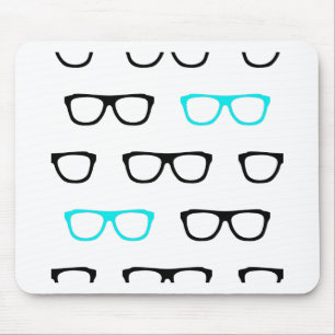 geekglazen blauwe geek muismat