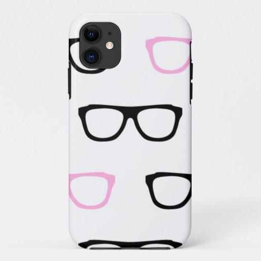 geekglazen roze geek Case-Mate iPhone case (Achterkant)