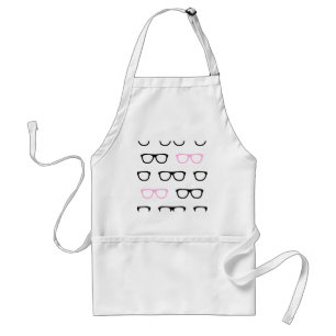 geekglazen roze geek standaard schort