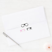 geekglazen roze geek sticker (Envelop)