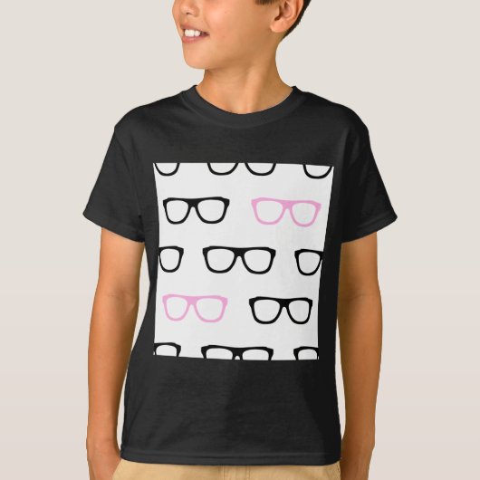 geekglazen roze geek t-shirt (Voorkant)