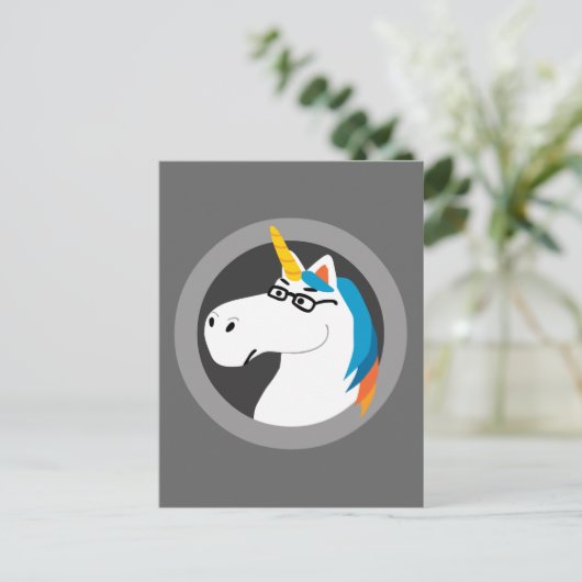 Geekicorn Briefkaart (Staand voorkant)