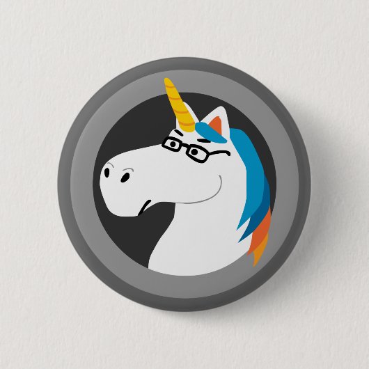 Geekicorn Ronde Button 5,7 Cm (Voorkant)