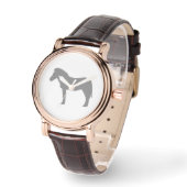 GEEKLEY montre femme classique marron Horloge (Hoek)