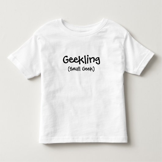 Geekling (Small Geek) Toddler T-shirt (Voorkant)