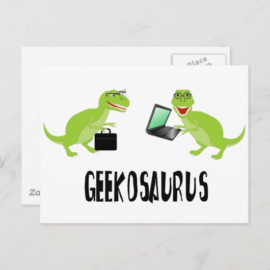 geekosaurus briefkaart (Voorkant / Achterkant)
