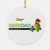 GeekPap-versiering Keramisch Ornament (Voorkant)