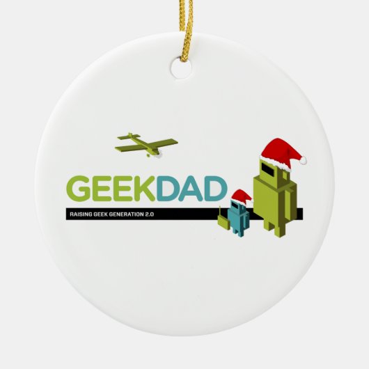 GeekPap-versiering Keramisch Ornament (Voorkant)