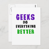 Geeks doet alles beter briefkaart (Voorkant / Achterkant)