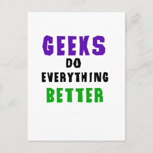 Geeks doet alles beter briefkaart