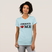 Geeks houden van me t-shirt (Voorkant volledig)