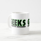 Geeks maakt betere Boyvriendenkoffie Mok (Voorkant links)