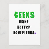Geeks maken betere vrienden briefkaart (Voorkant)