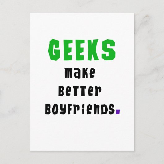 Geeks maken betere vrienden briefkaart (Voorkant)